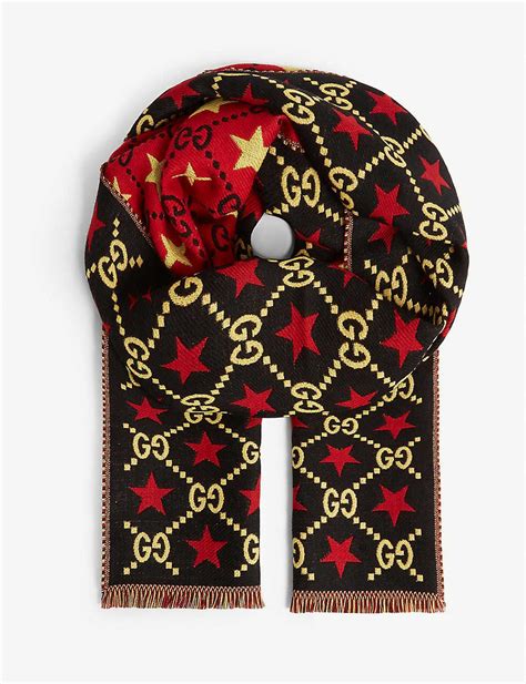 gucci star scarf|Gucci women scarf.